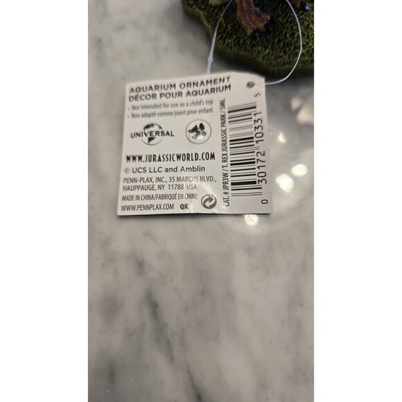 Jurassic Park Dinosaur Aquarium Fish Tank Ornament Decor 3.5"W x 3.5"H - Picture 6 of 6